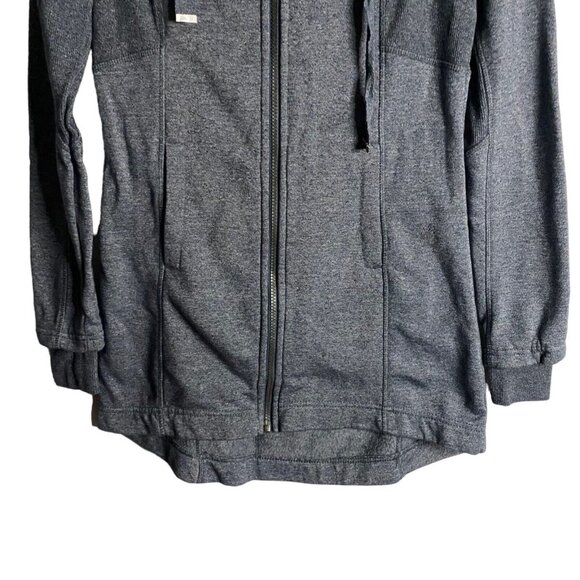 Mondetta Women's Blue Full Zip Performance Wear Fleece Hooded Jacket - Picture 3 of 10